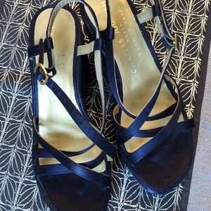Charles Jourdan Blue Strappy Sandal 5